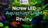 Aquarium with fish and plants growing from nicrew led