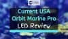 Saltwater Tank with Current USA Orbit Marine Pro LED Lighting
