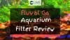 Aquarium with water filtered from Fluval G6